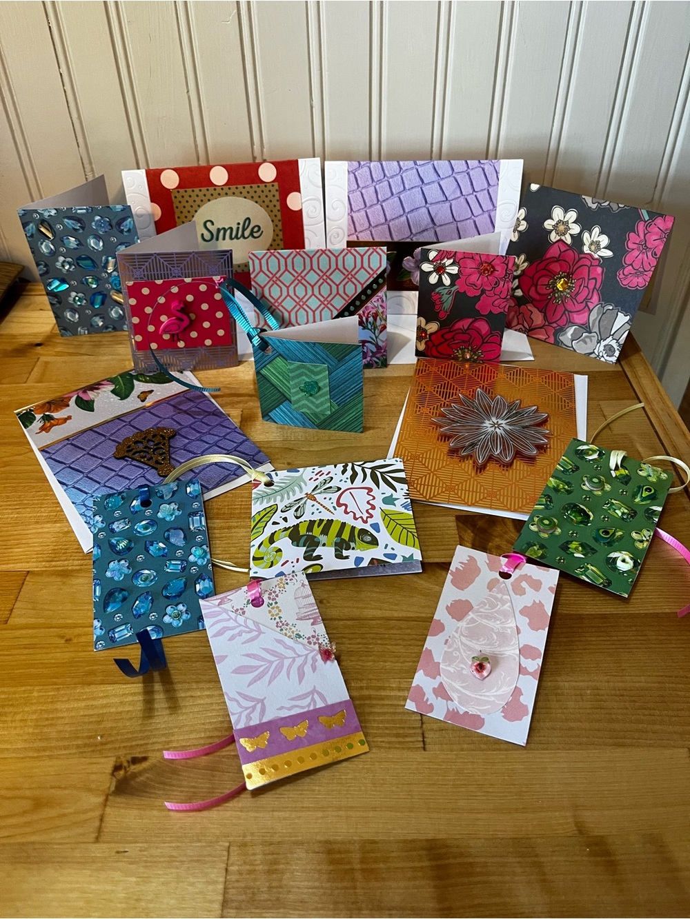 Hand Crafted 15 item bundle, cards and hang tags
